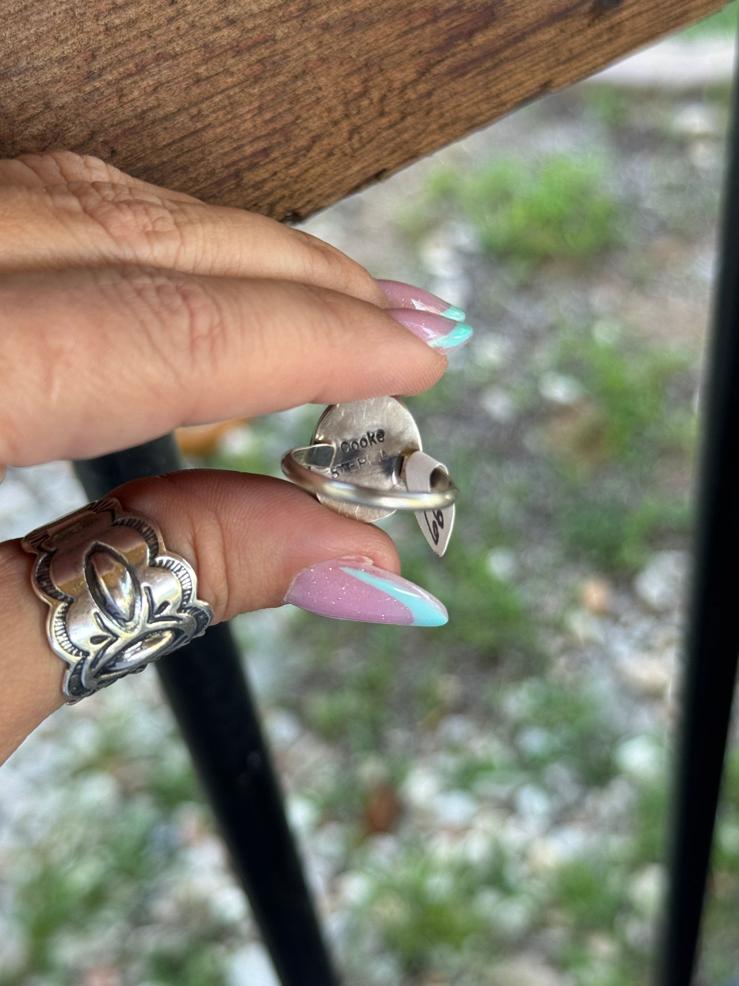Turquoise ring Sz 8
