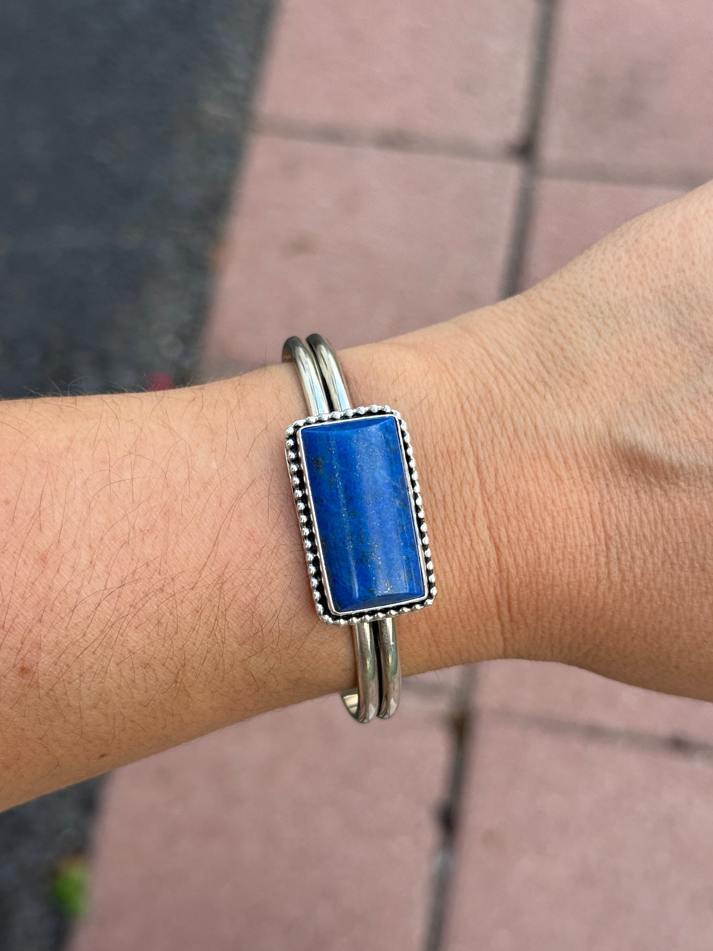 Blue Lapis Cuff