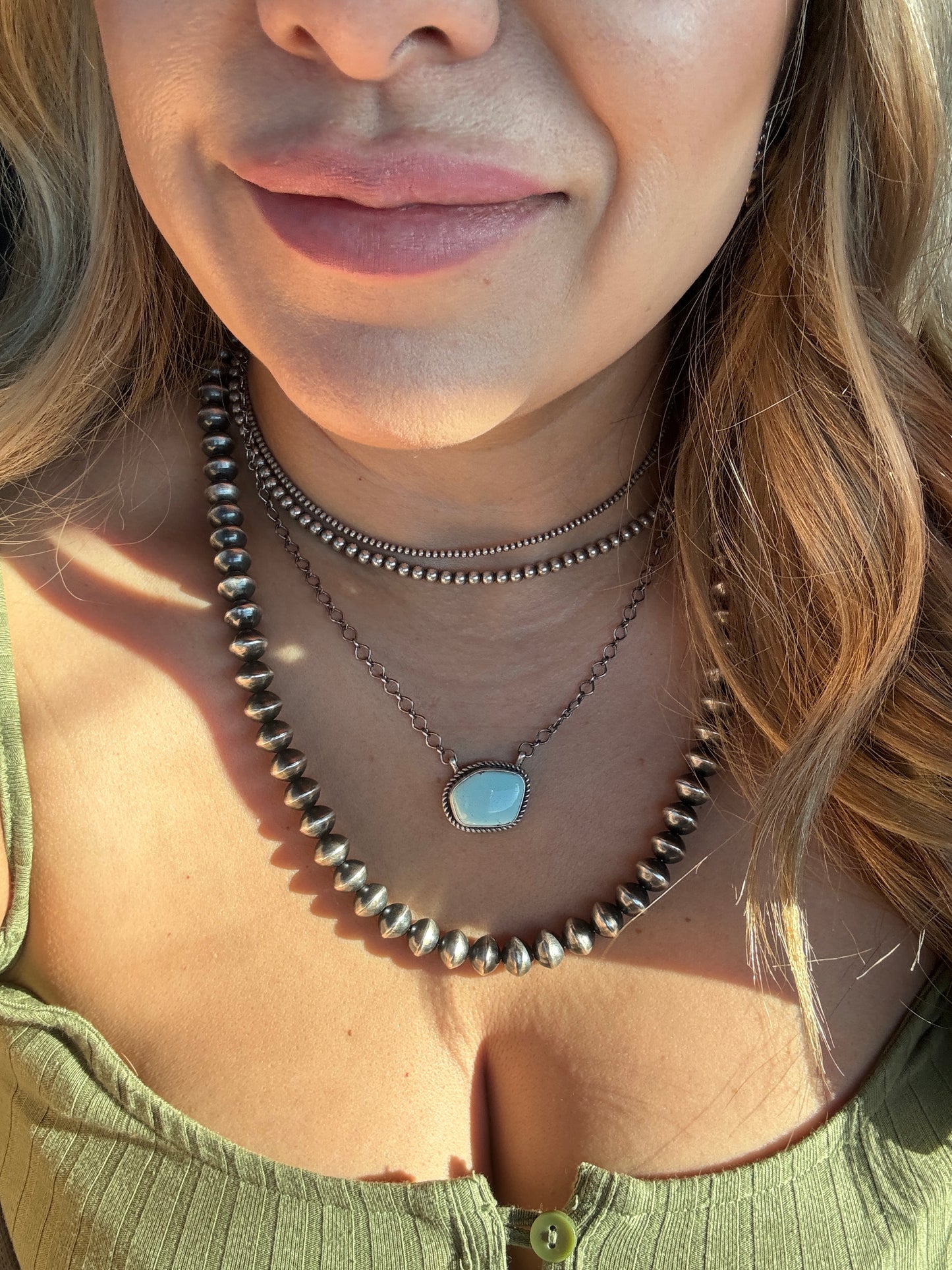 Antionette Martinez Golden Hills bar necklace