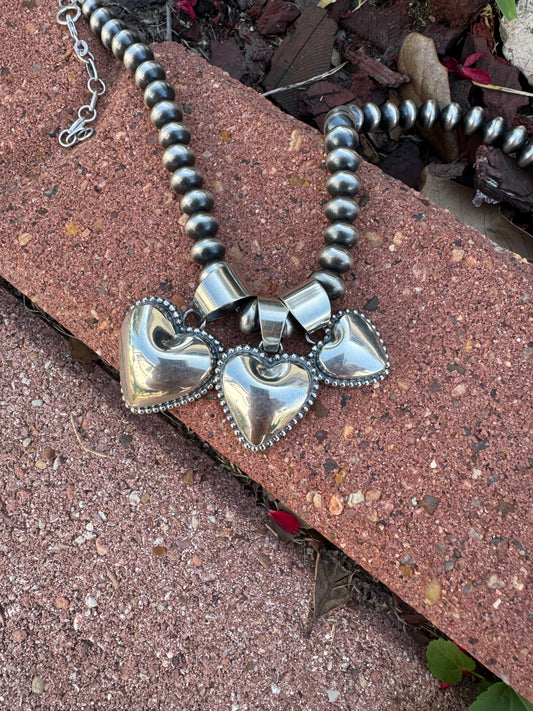 Puffy Heart Pendant - SMALL