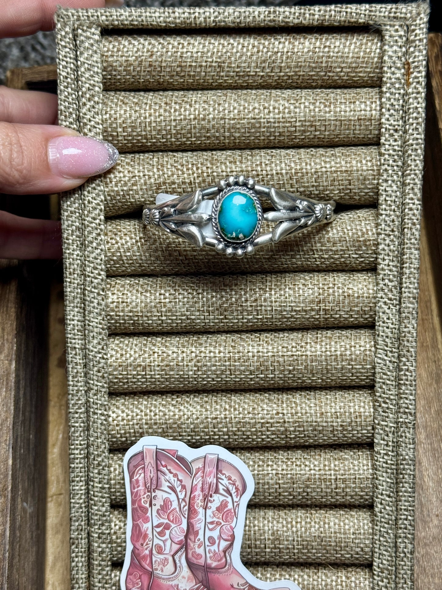 Running Bear Turquoise Cuff