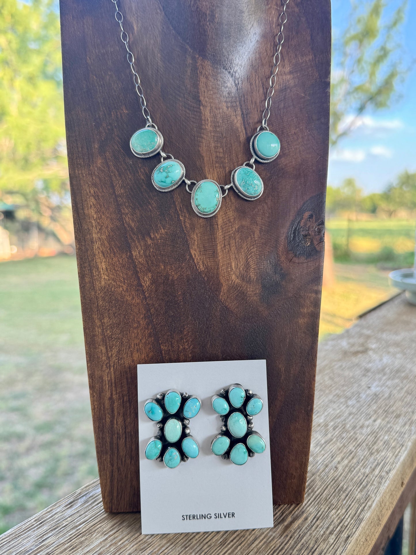 JCH 5 Stone Turquoise Choker