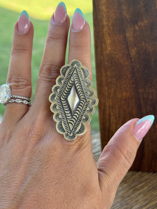 Leander Tahe Diamond Shape Adjustable Ring