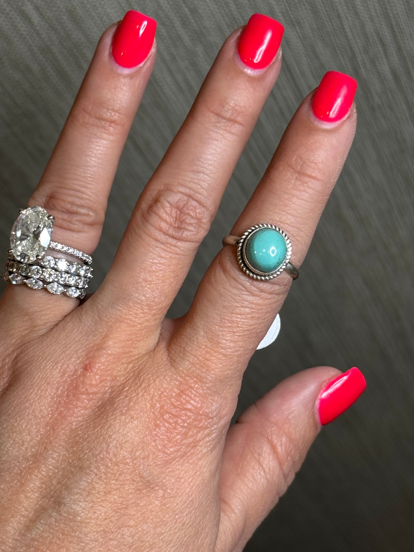 Turquoise Ring M Sz. 6