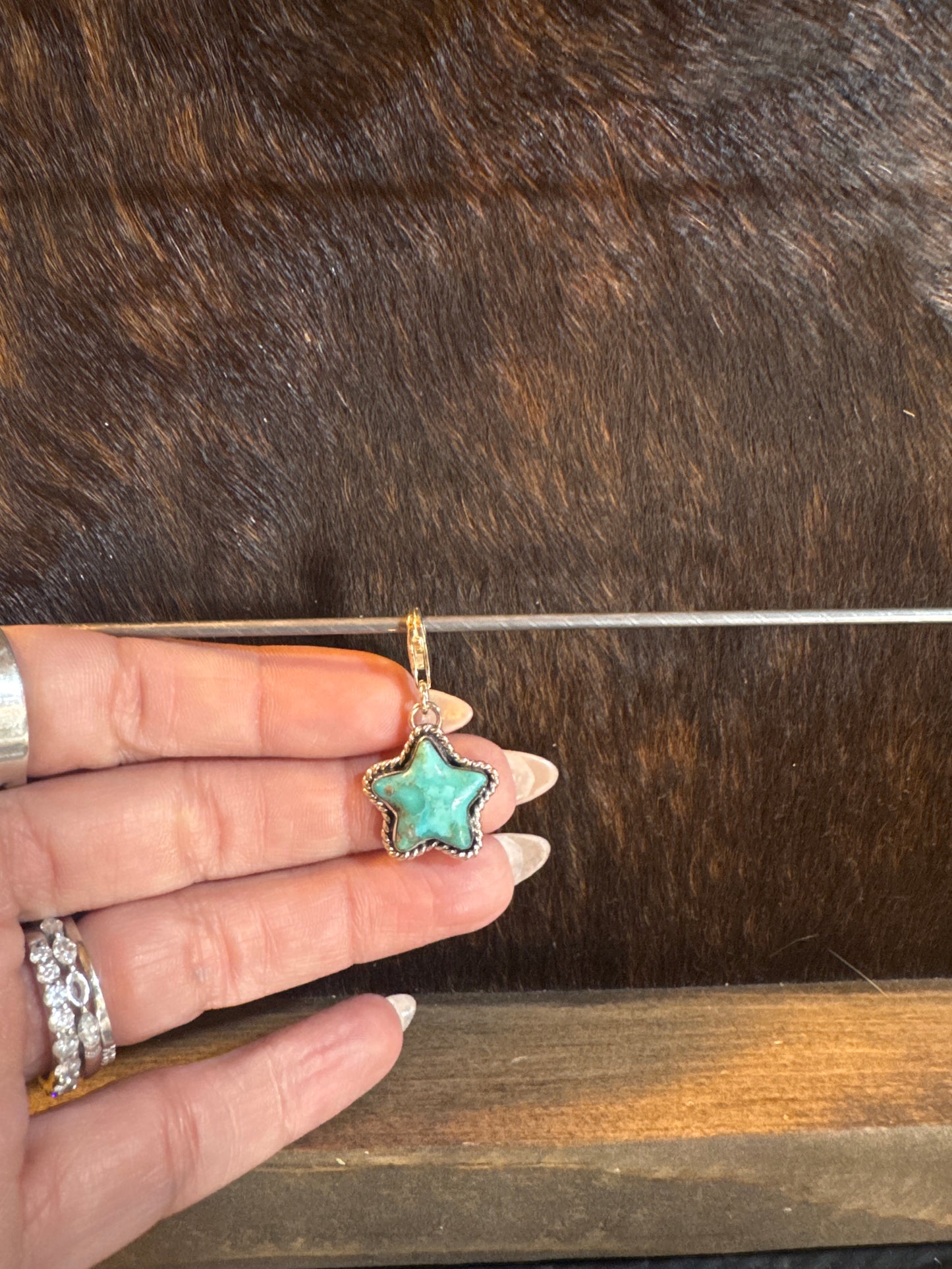 Star Turquoise Charm/Pendant