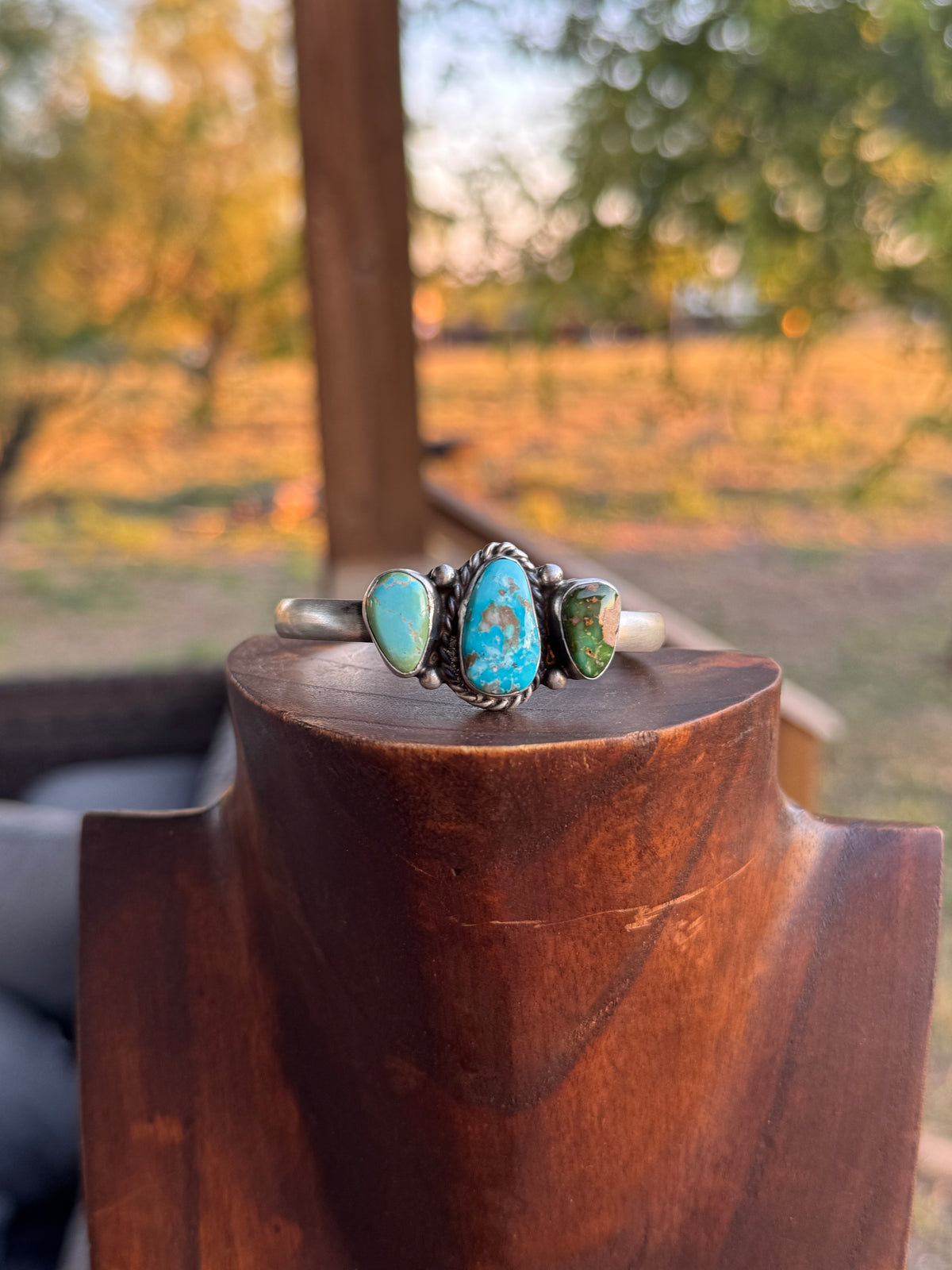 Sonoran Gold 3 Stone Cuff