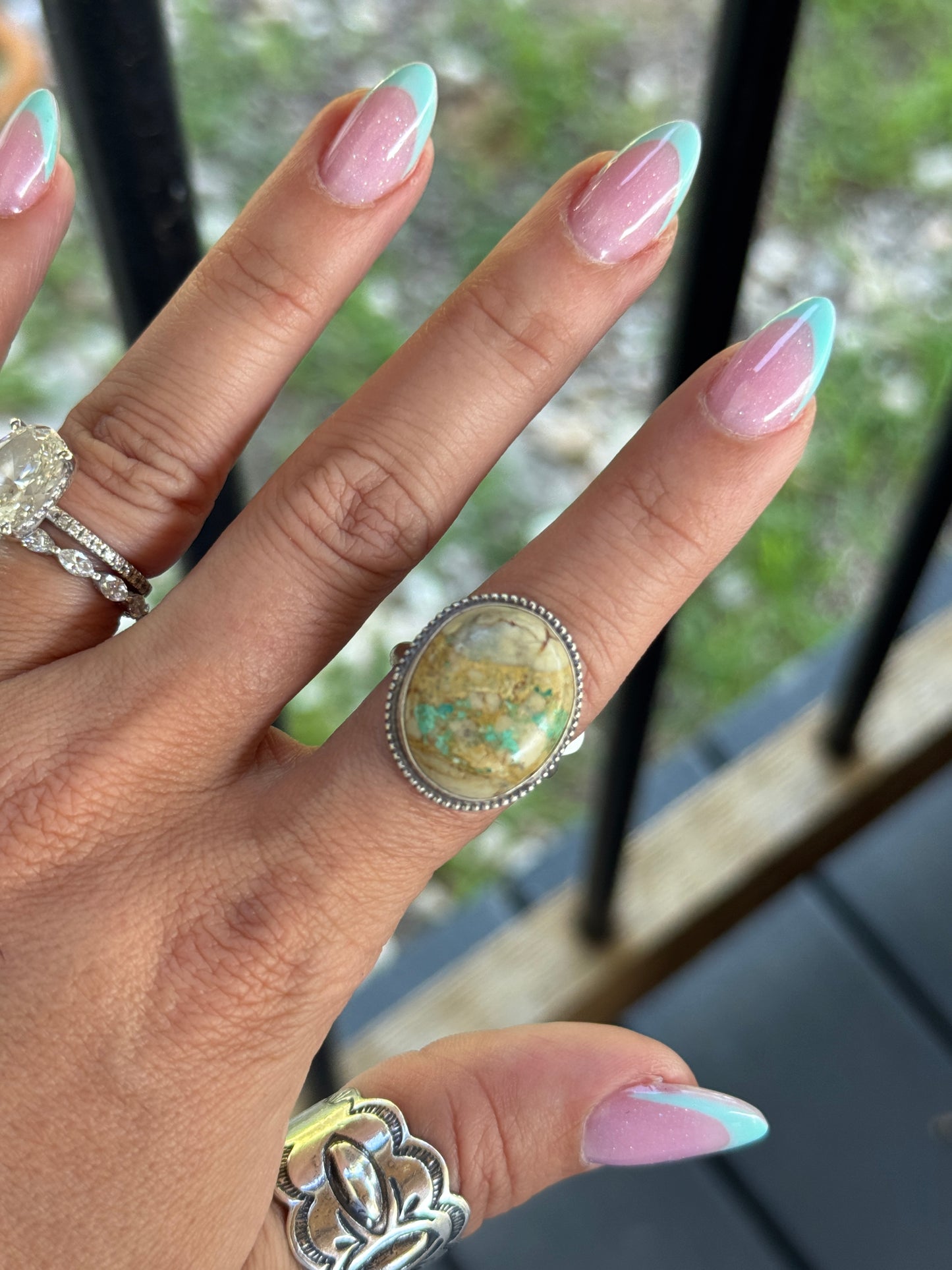 Turquoise Ring Sz8