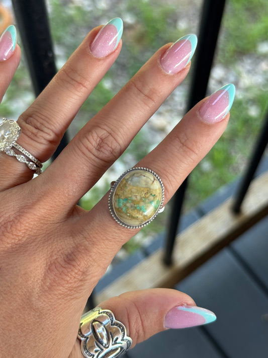 Turquoise Ring Sz8