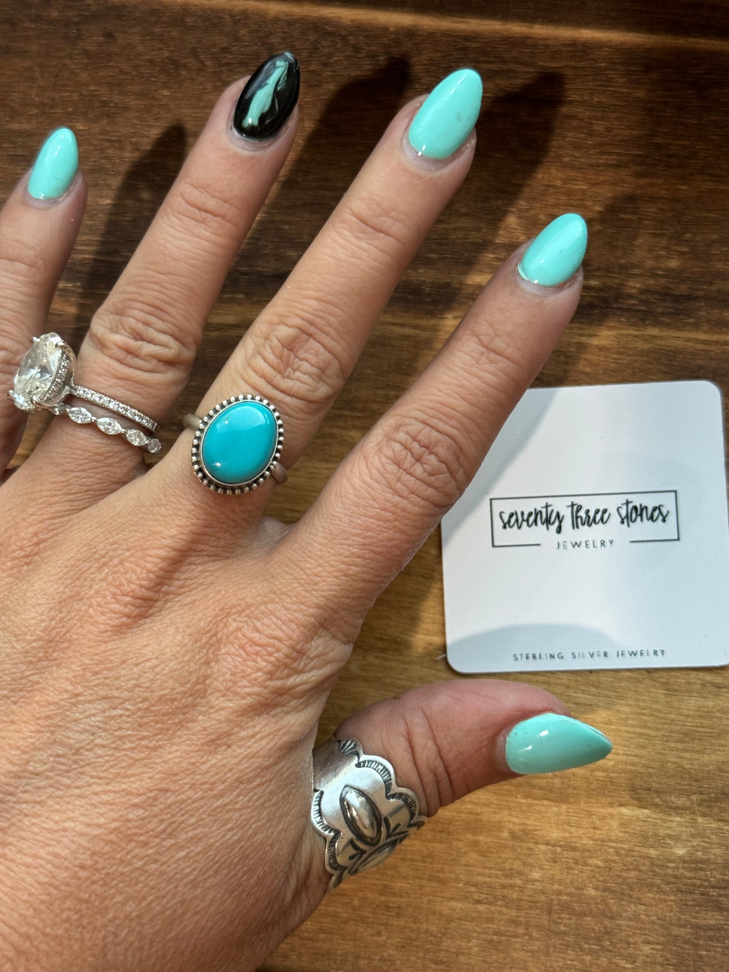 Turquoise Ring size 6 #2