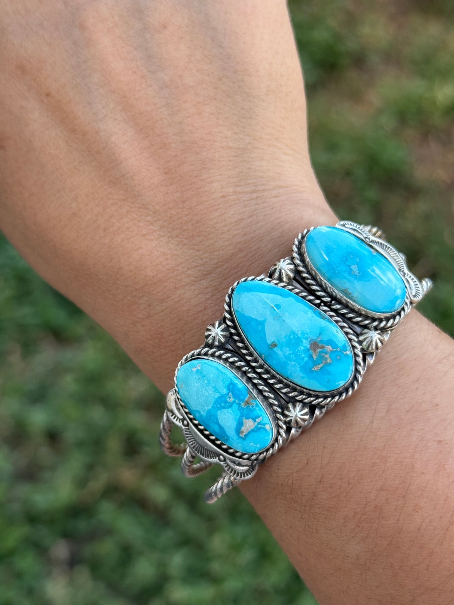 Eula Wylie 3 stone cuff