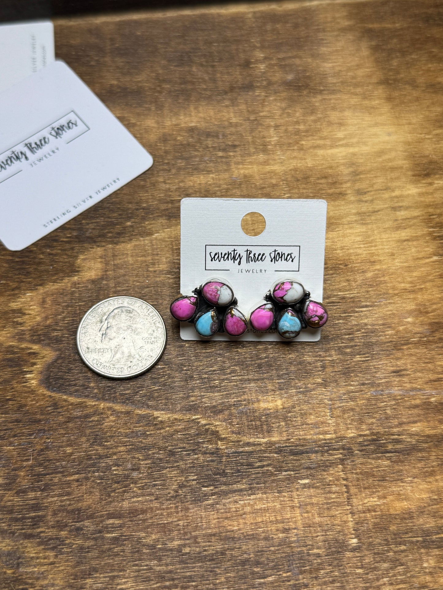 1/2” 4 stone Cotton Candy