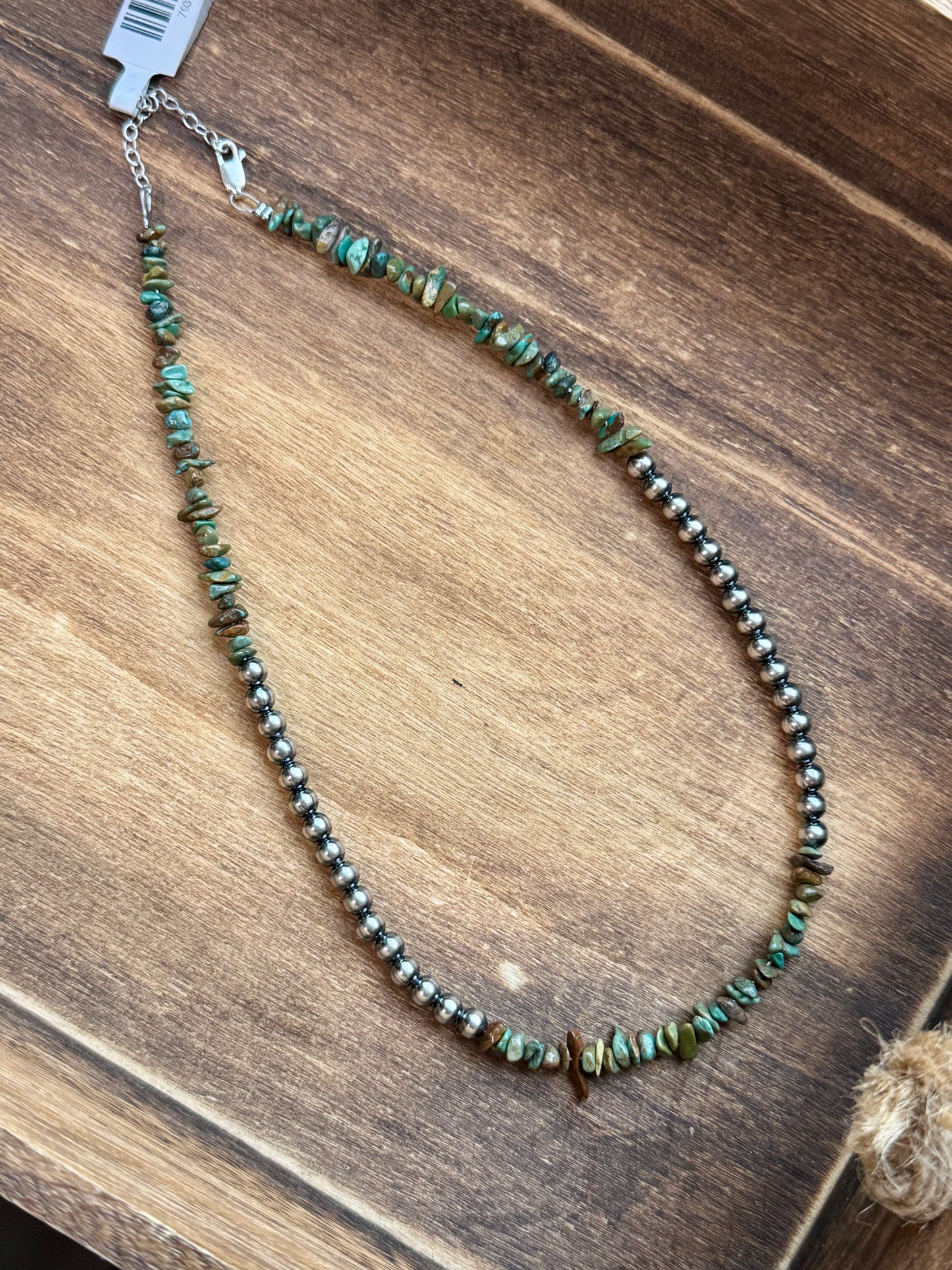Green Turquoise 5mm 17" Necklace