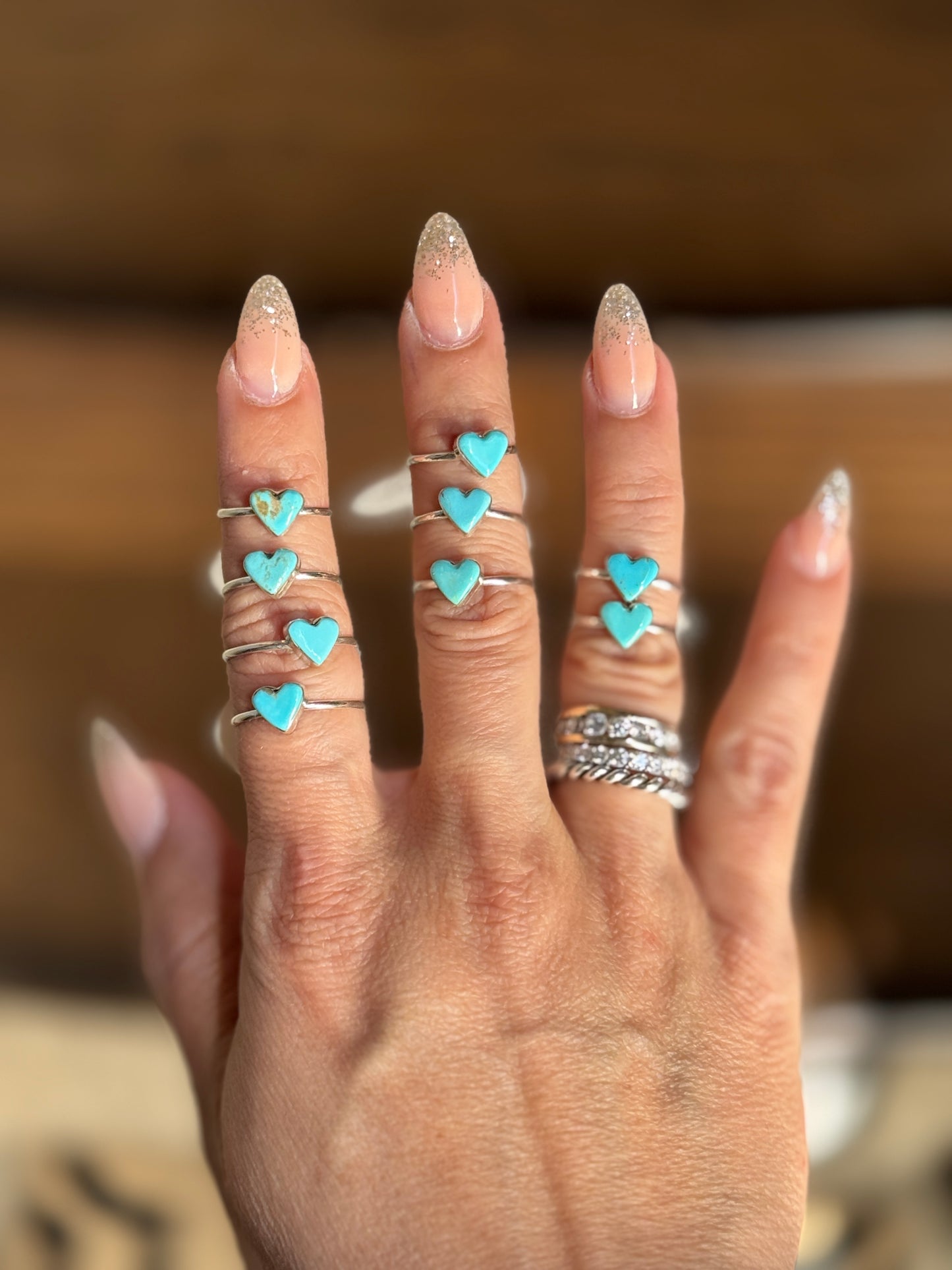 Turquoise Heart Ring
