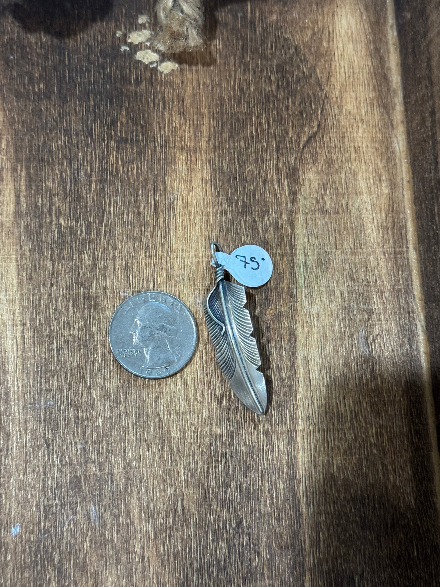 Chris Charlie Feather Pendant