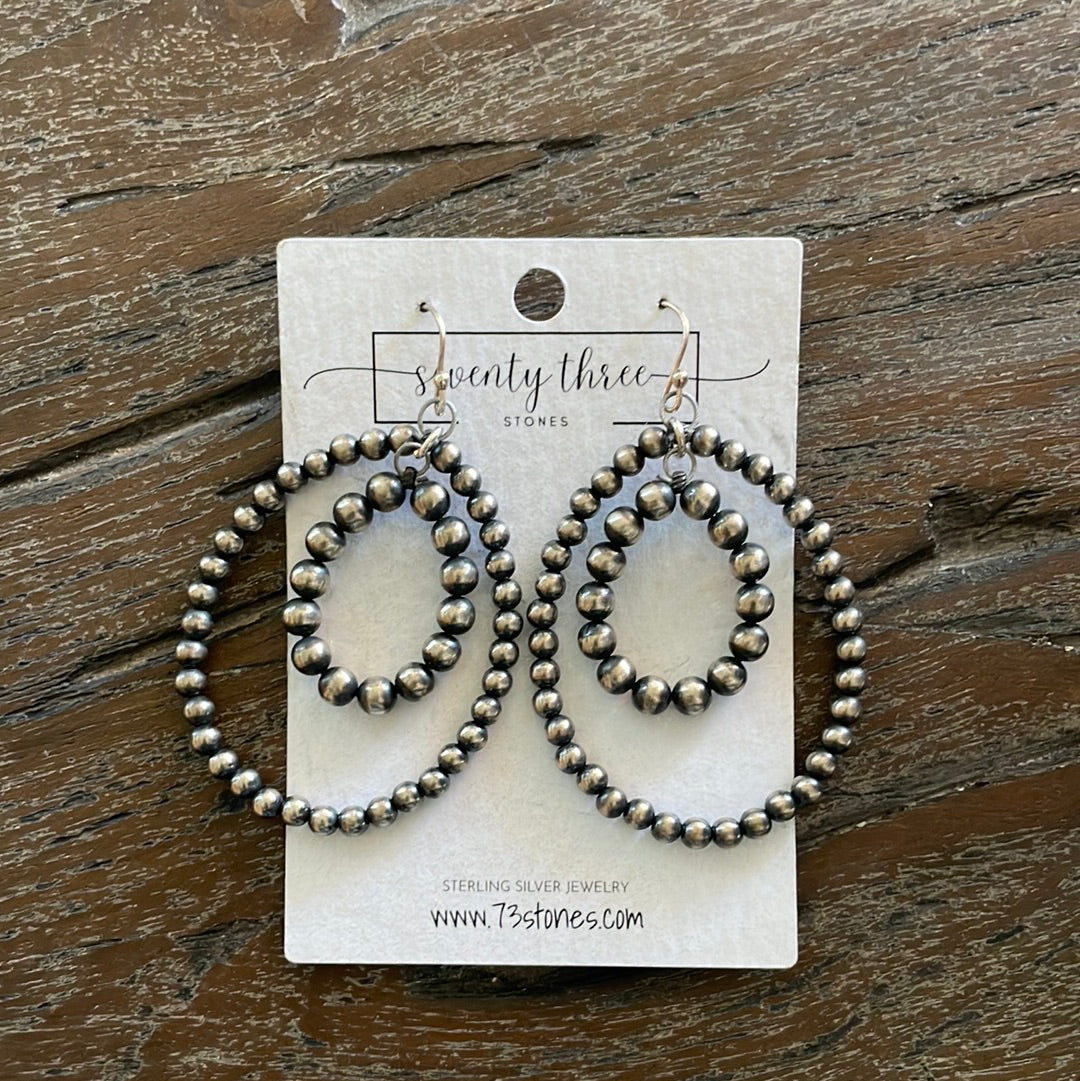 Oxybead Double hoop Earring