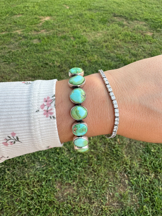 7 stone sonoran turquoise chunky cuff bluer opt 3