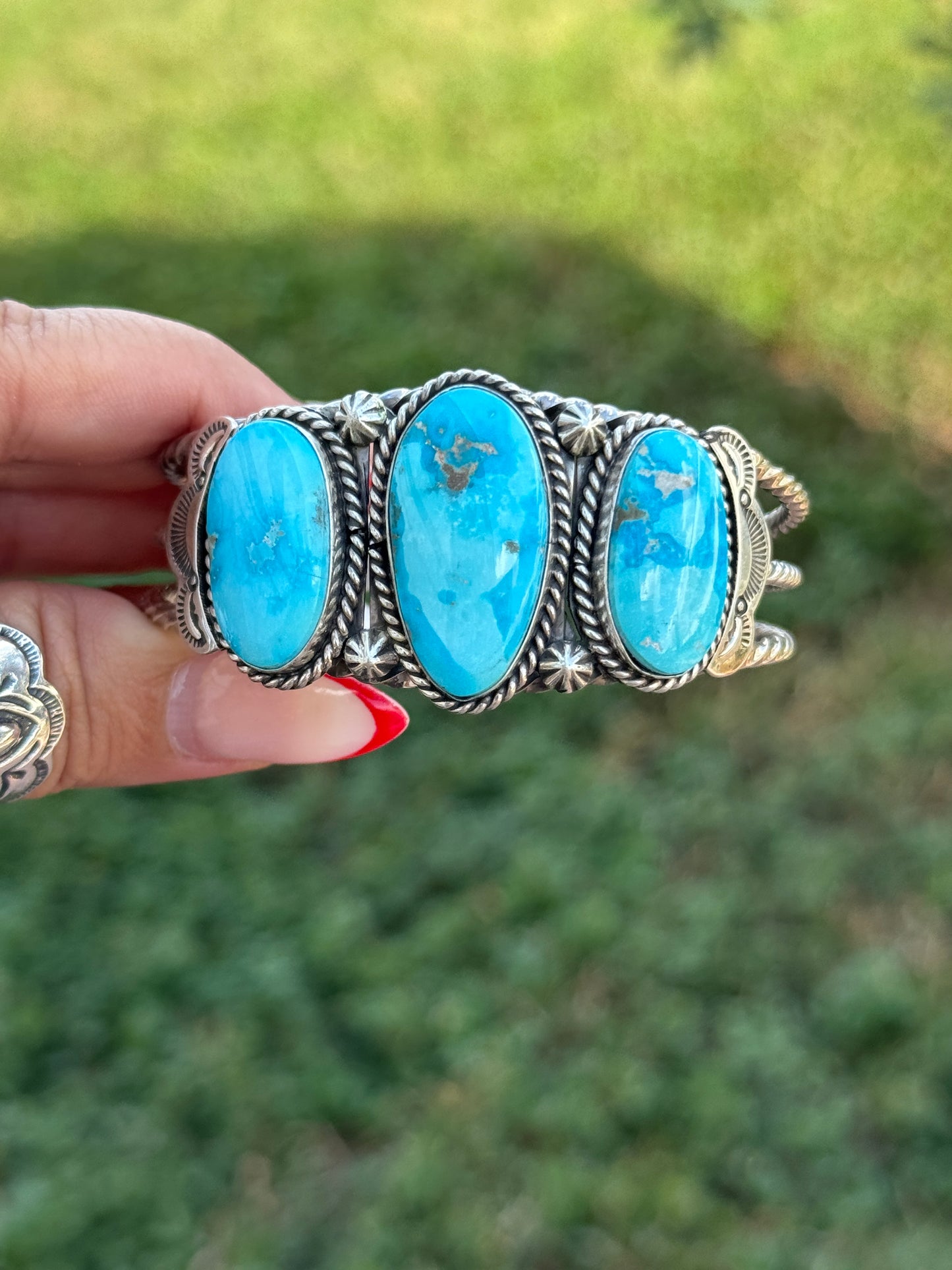 Eula Wylie 3 stone cuff