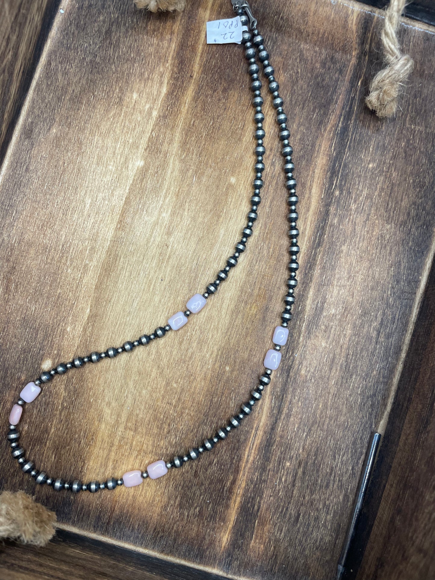 22" Necklace with Pink Conch