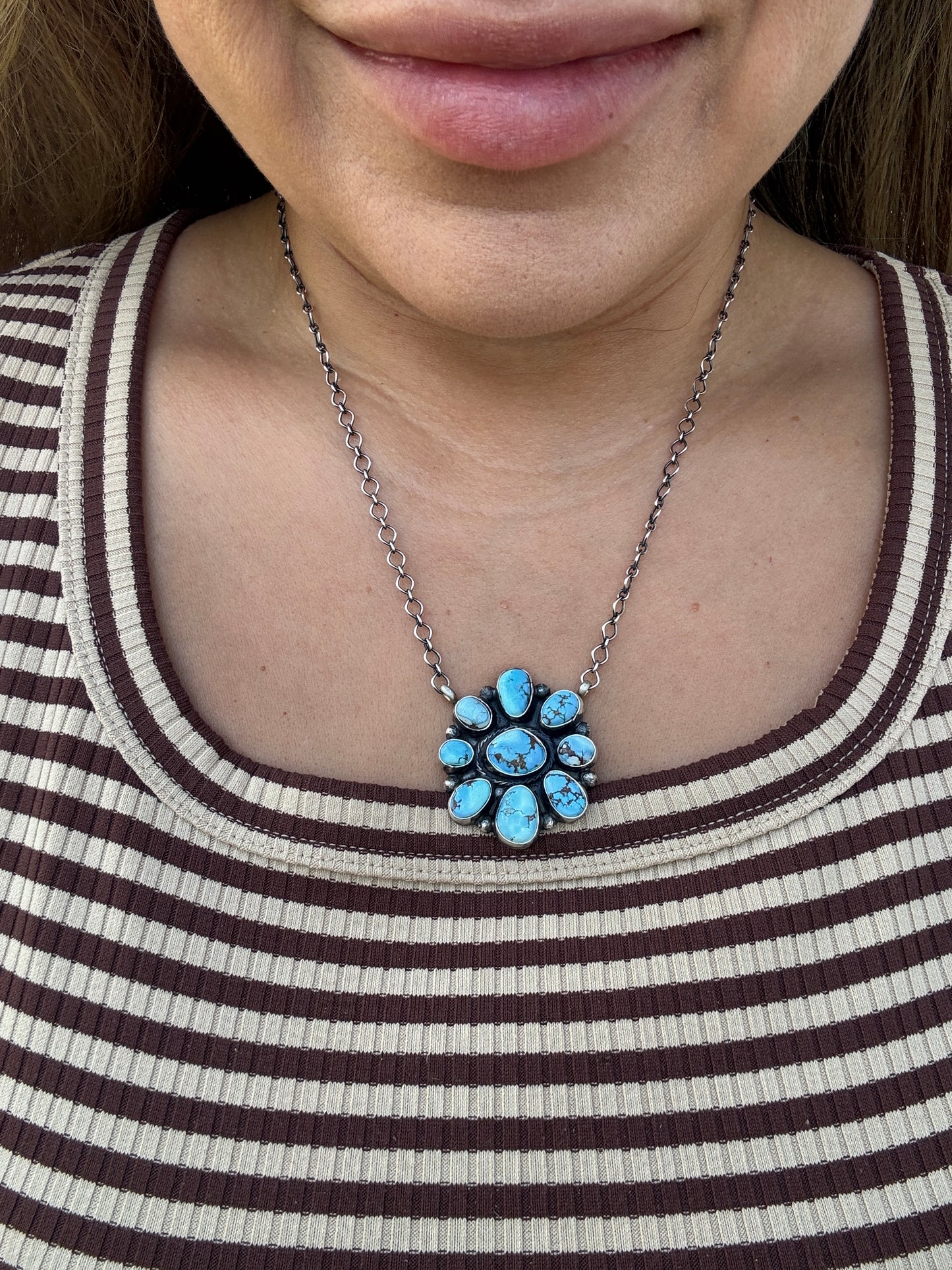Golden Hills Cluster Bar Necklace