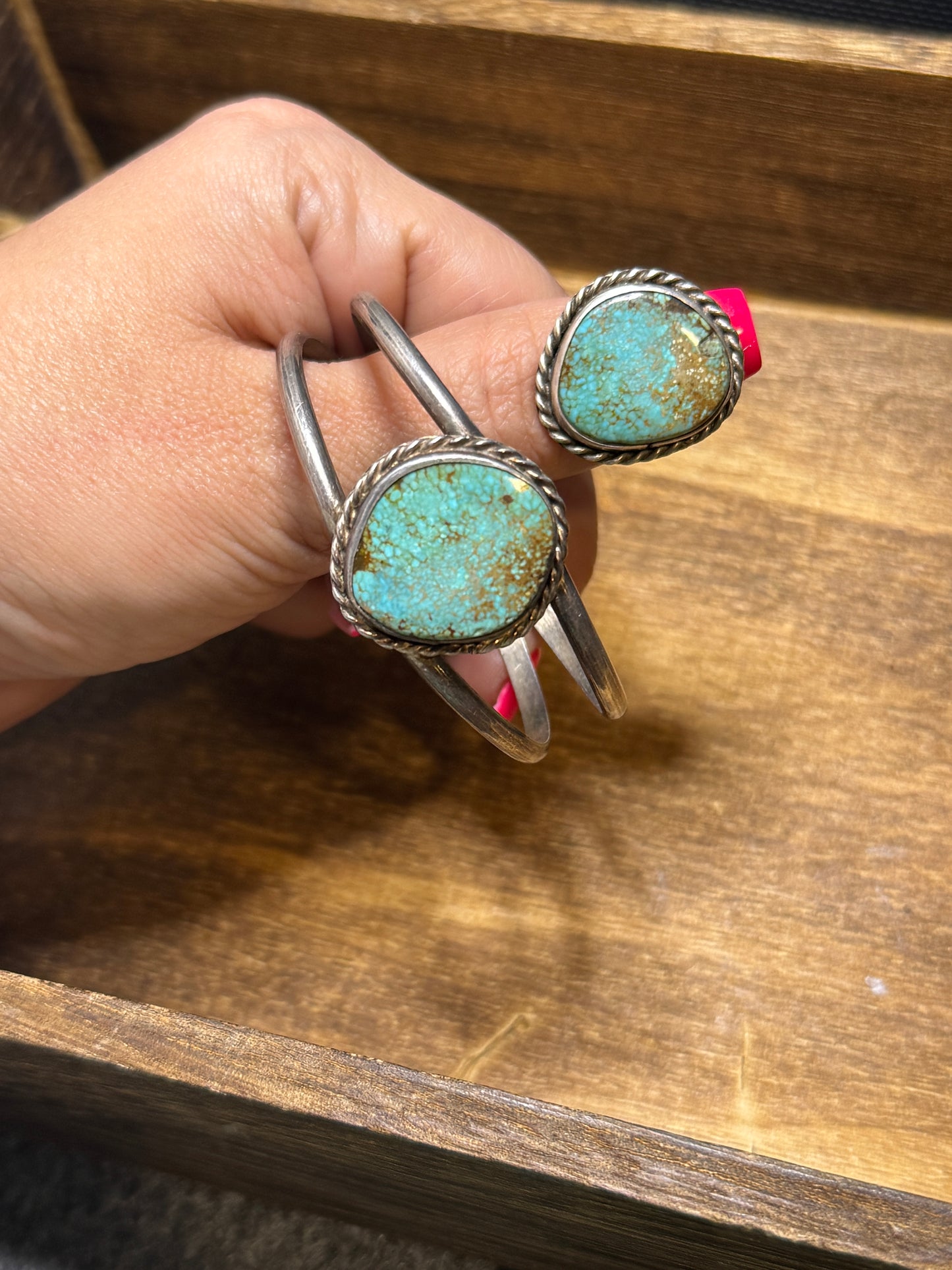 Vintage set cuff and ring
