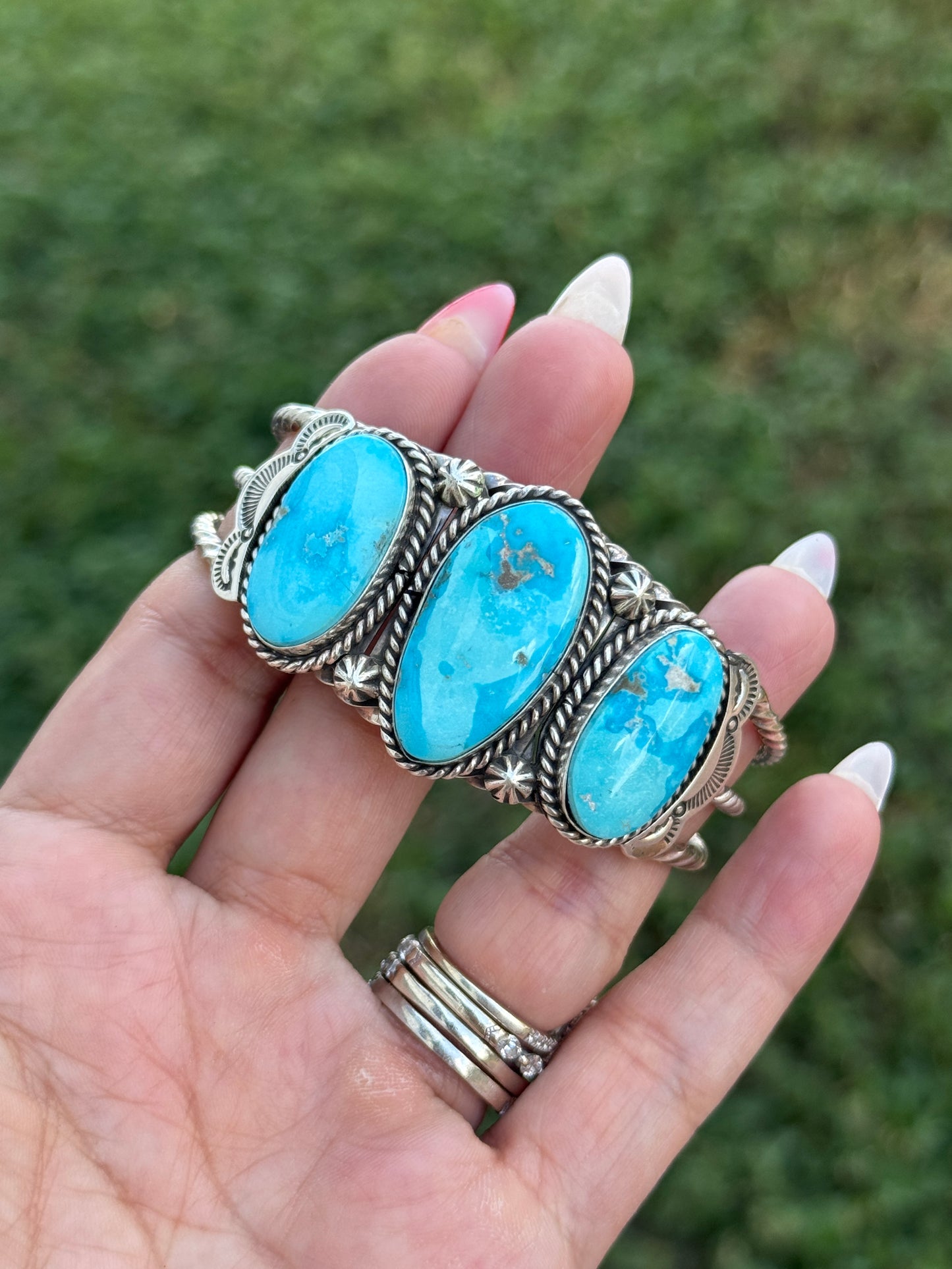 Eula Wylie 3 stone cuff