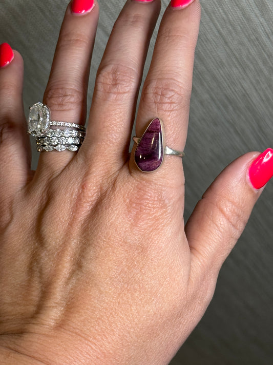 Purple Spiny Ring sz7.75/8