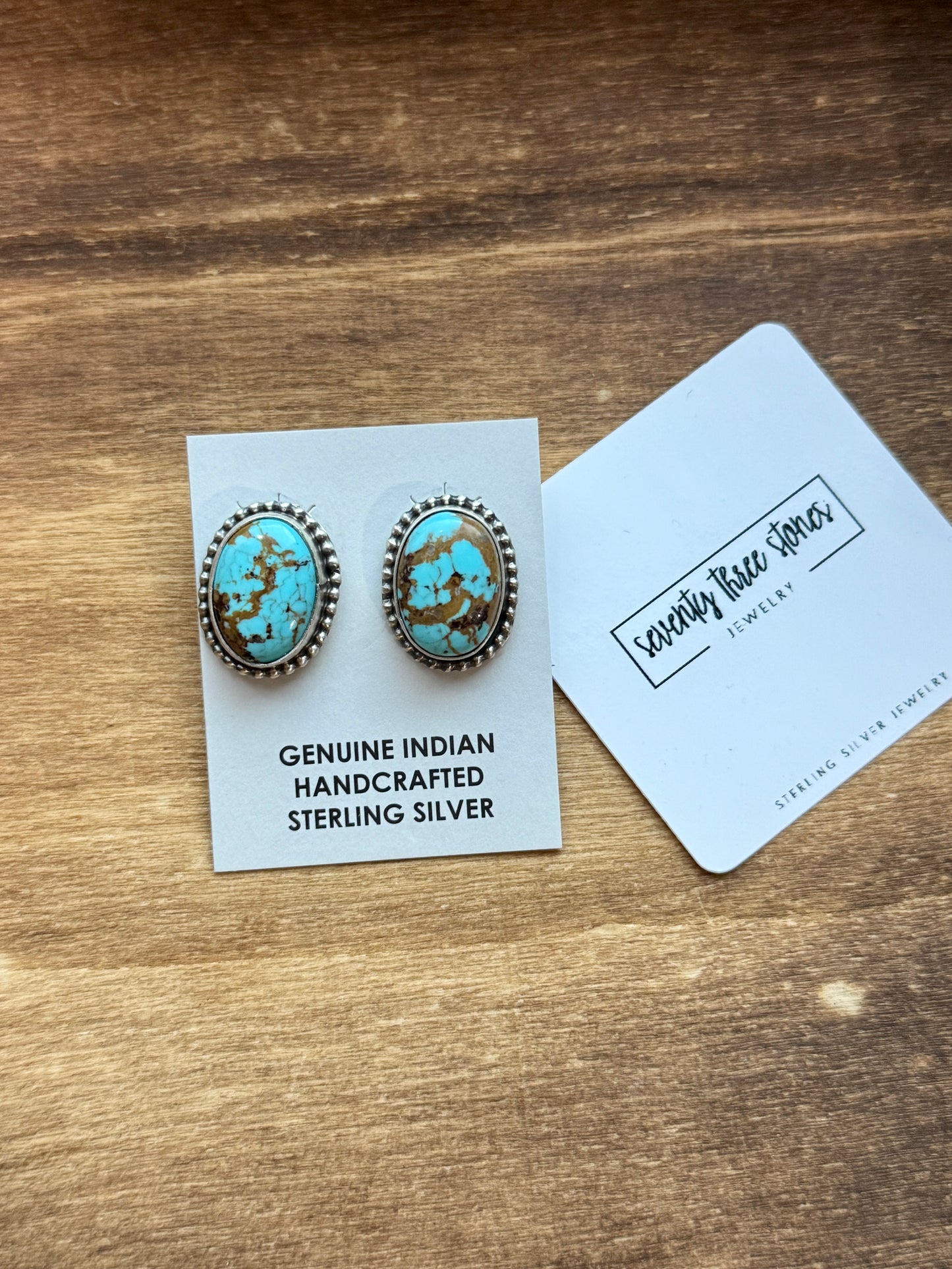 Number 8 Turquoise Studs Vicky Hicks