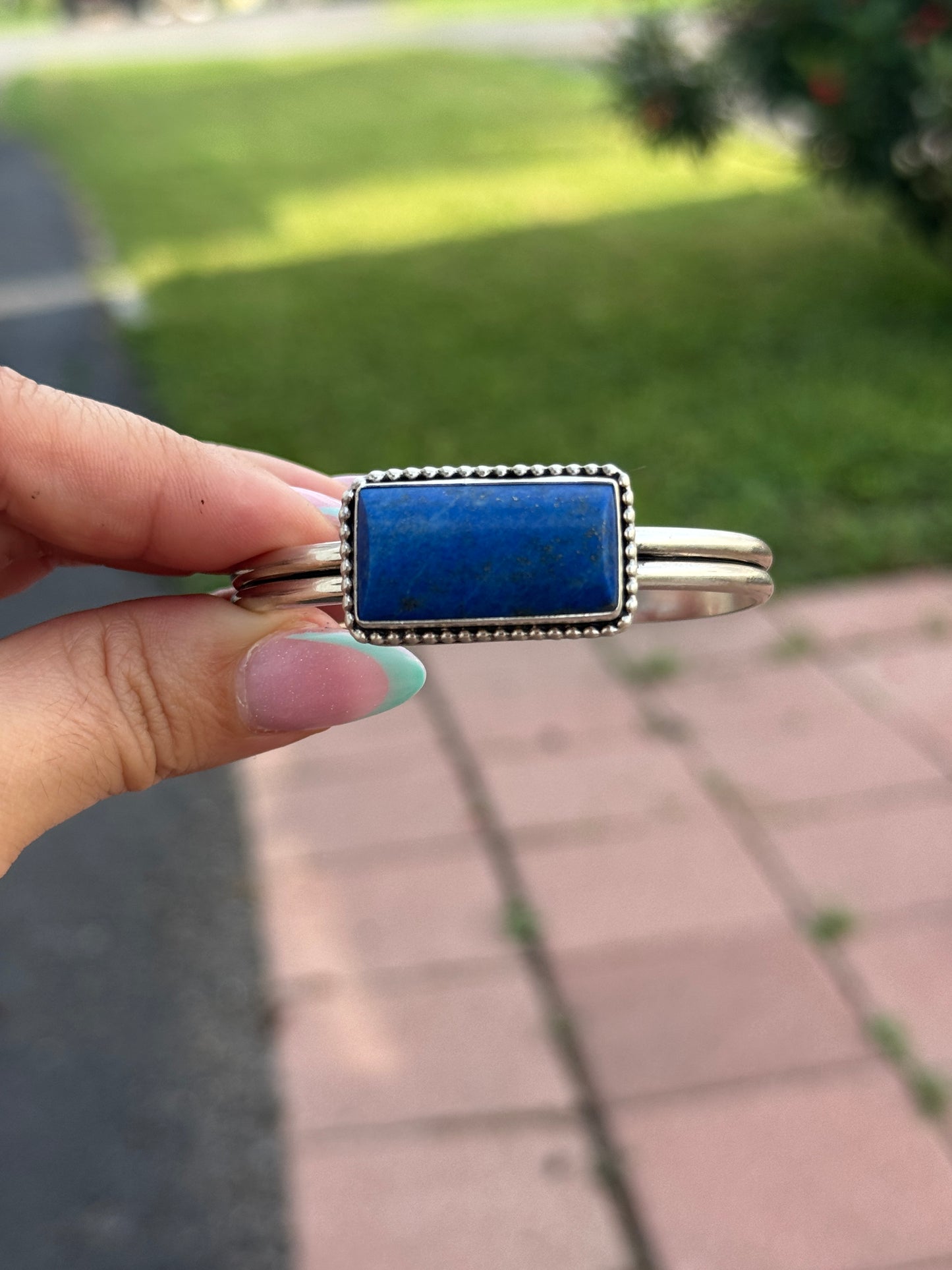 Blue Lapis Cuff