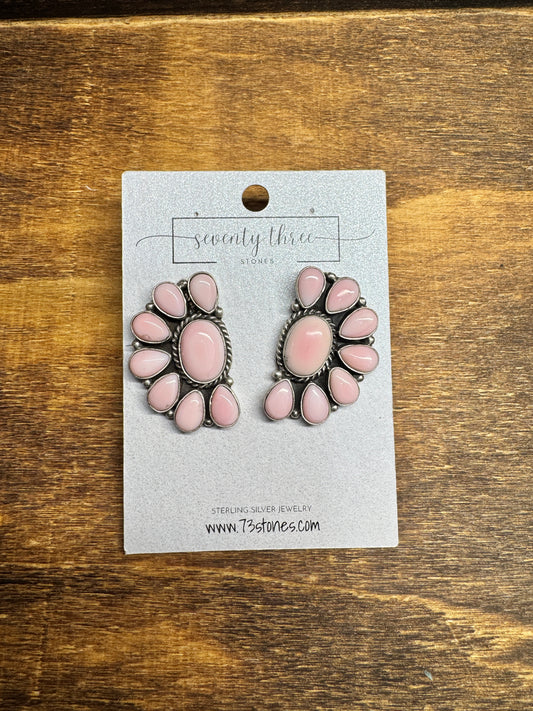 Large Pink Conch Half Clusters