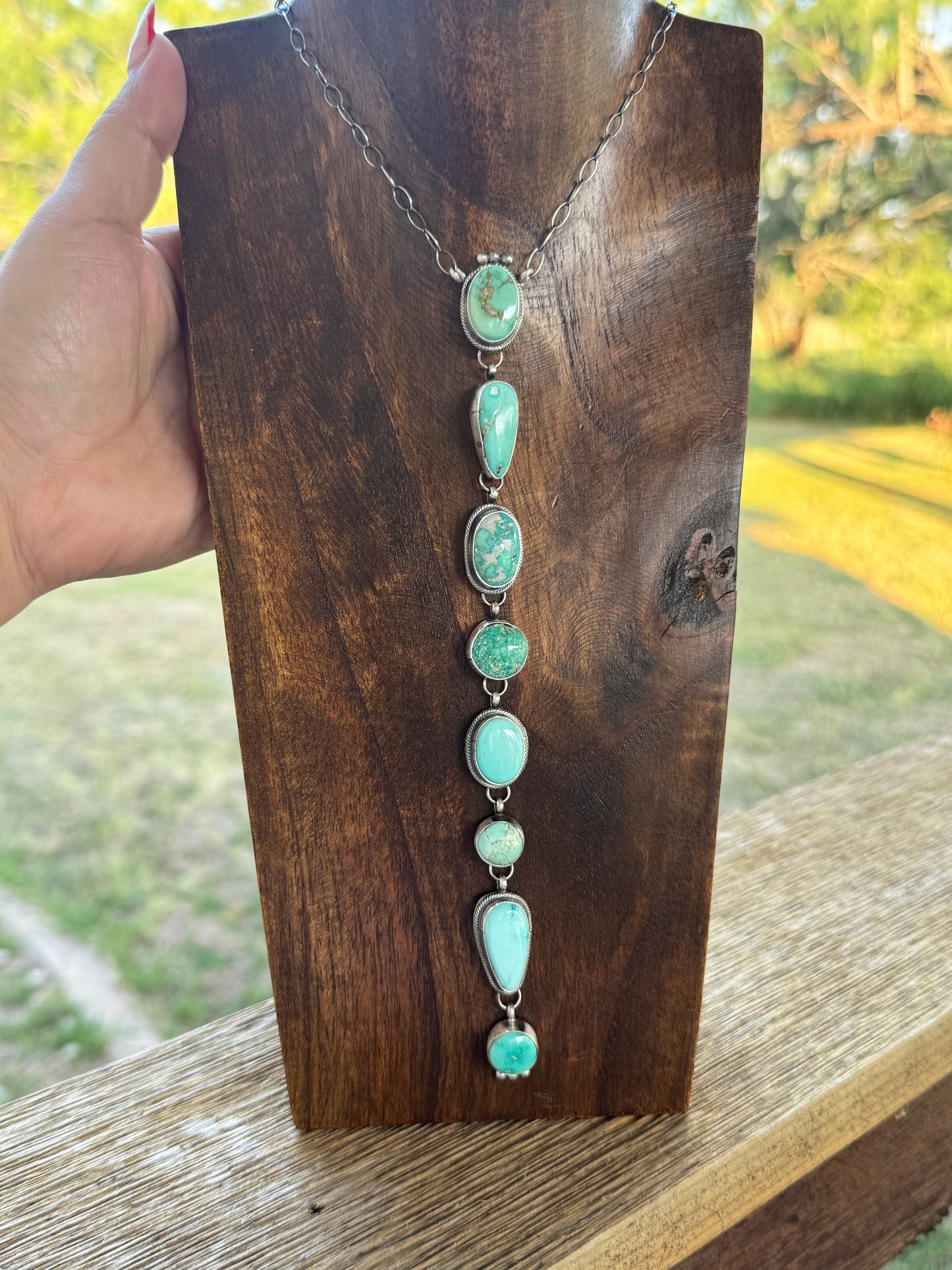 8 Stone Drop Lariat