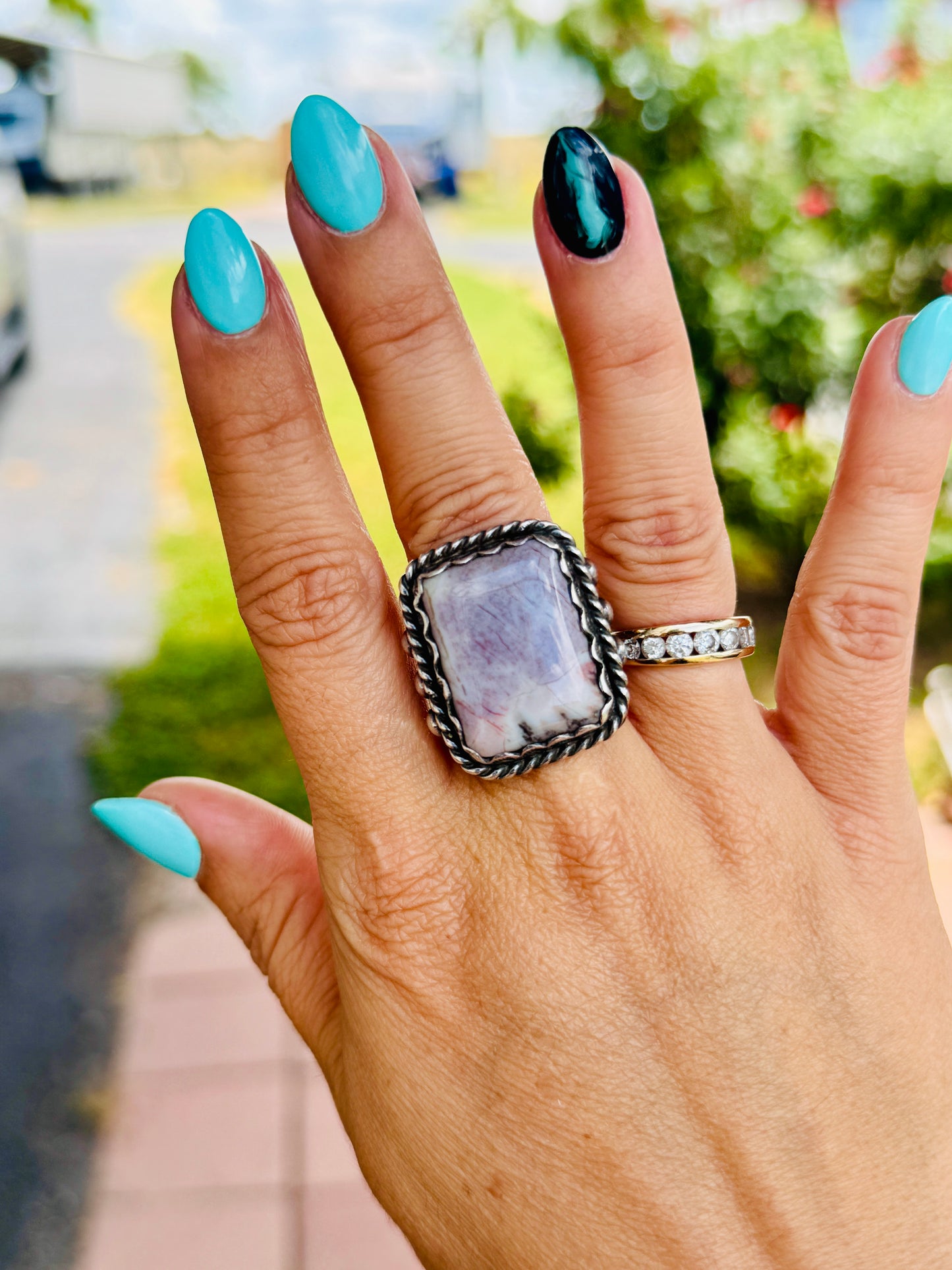 Amethyst Square Ring