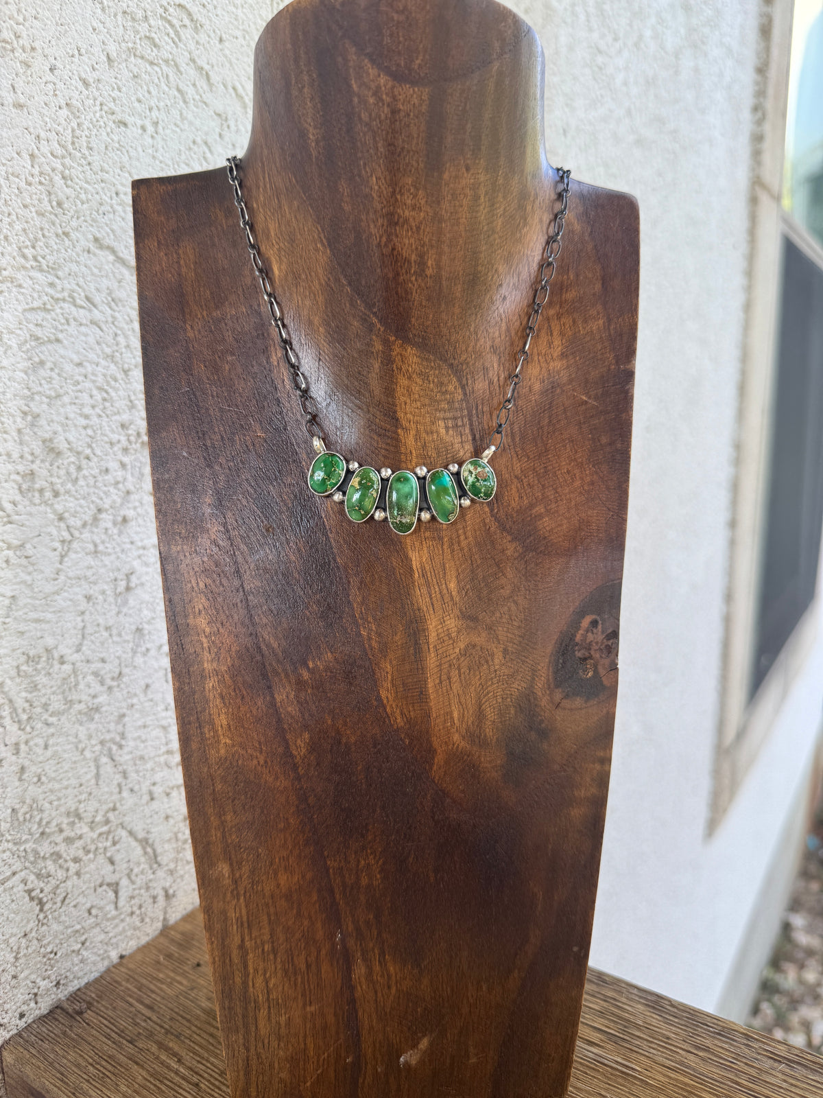 Sonoran Gold 5 Stone Necklace, Tom Lewis