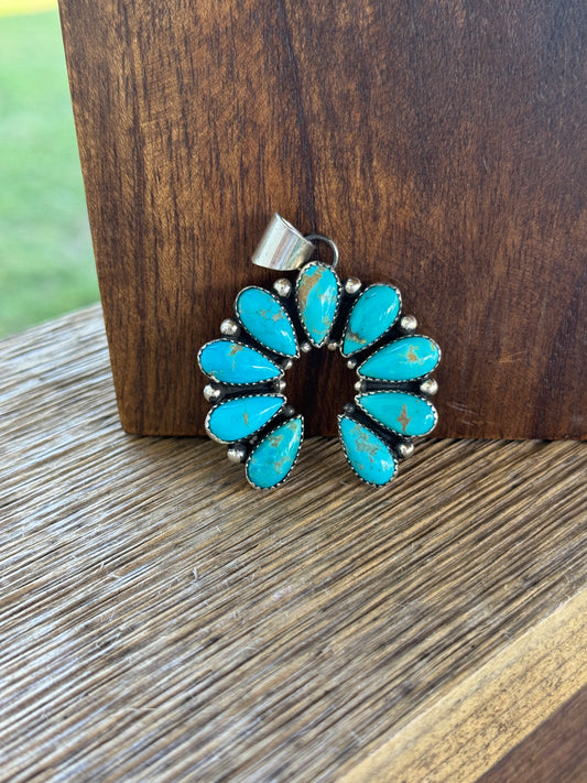 Turquoise Naja Pendant