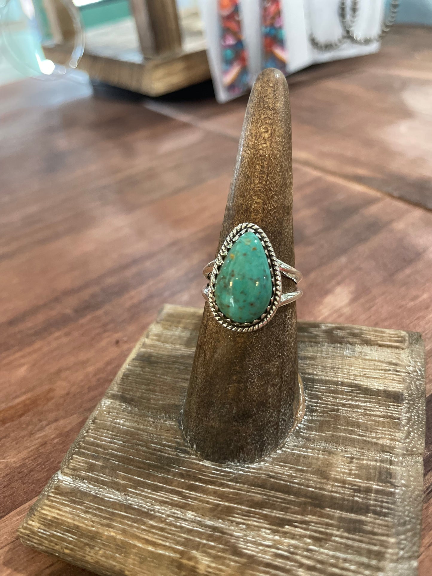 Turquoise nugget Ring size 7