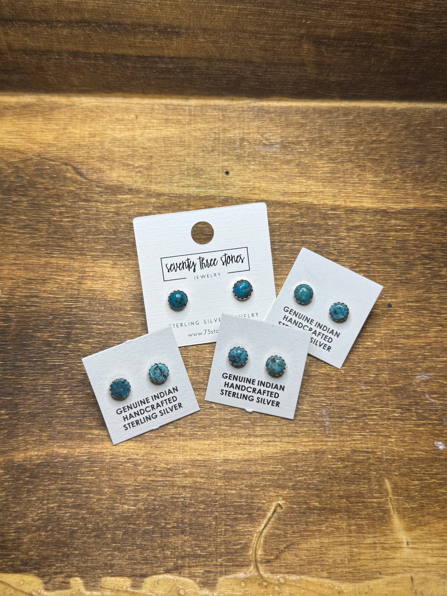 Turquoise 5mm (Darker) Studs