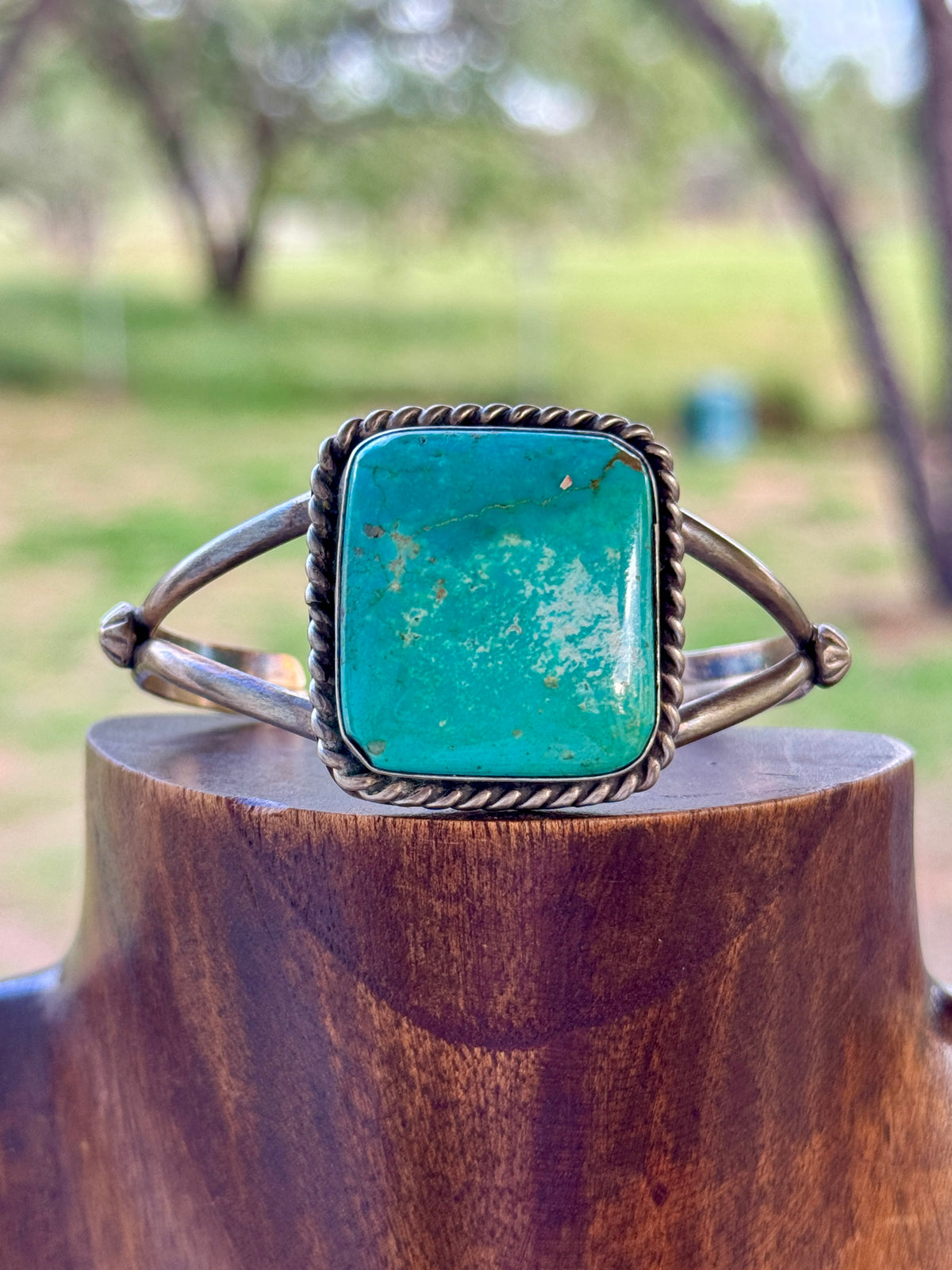 Turquoise Square Cuff, Augustine Largo