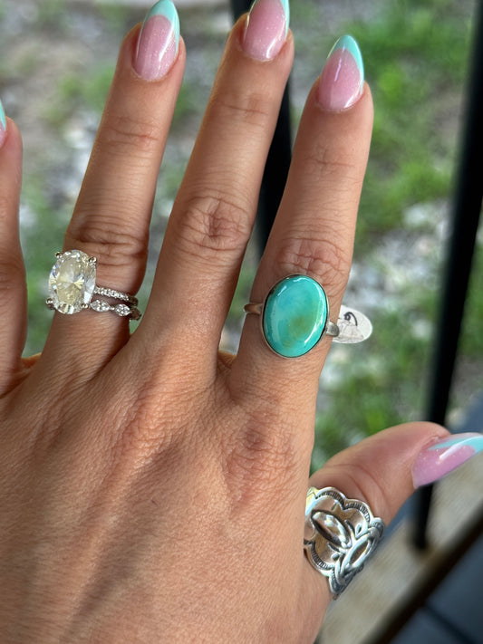 Turquoise ring Sz 8