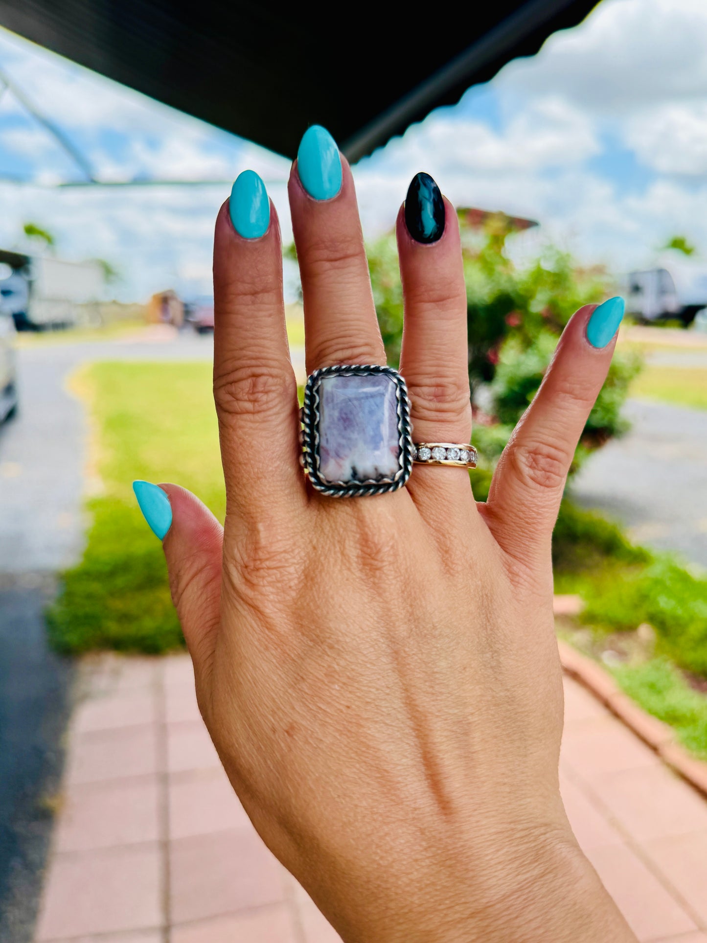 Amethyst Square Ring
