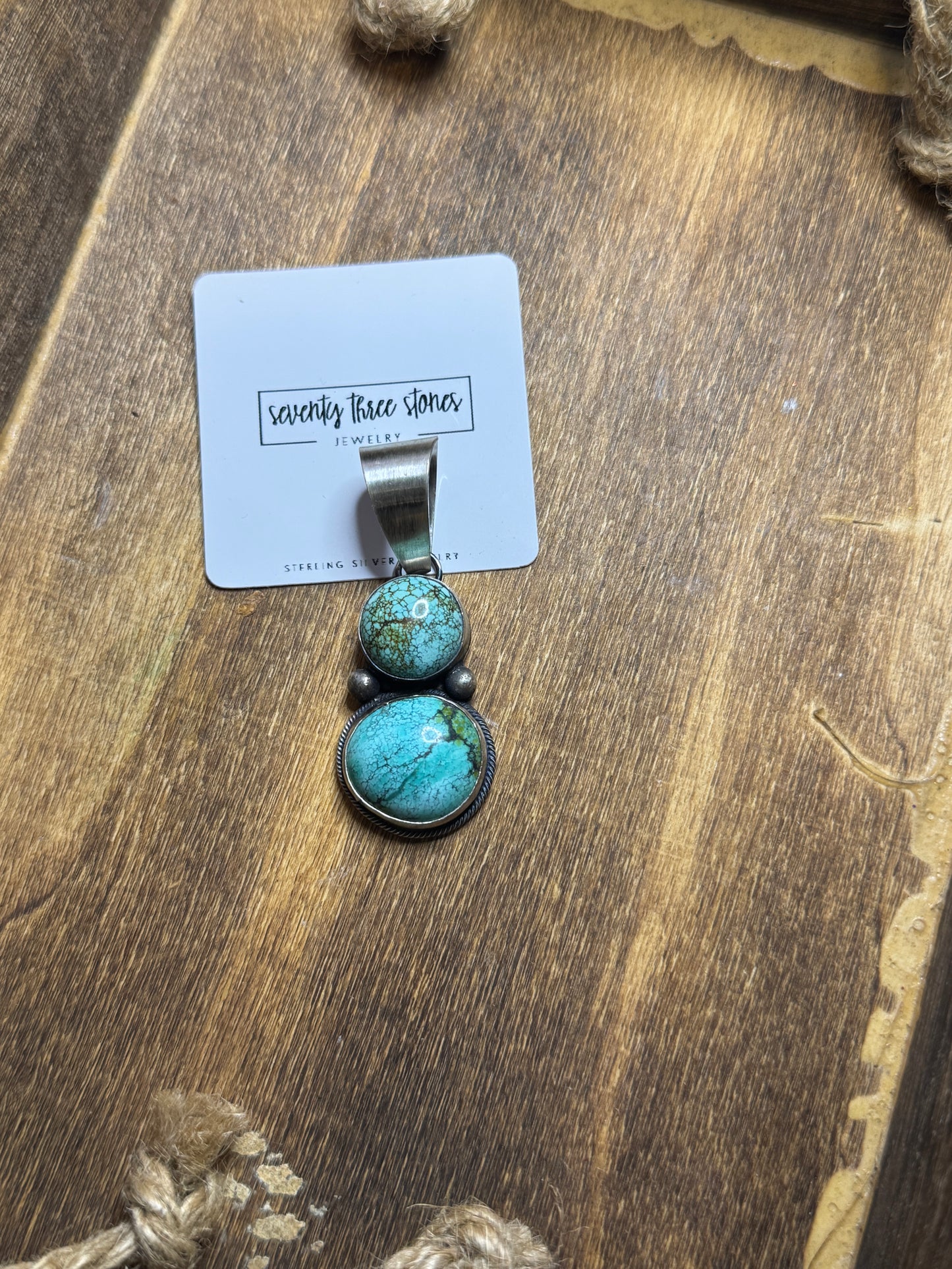 Kathleen Livingston 2 stone Pendant