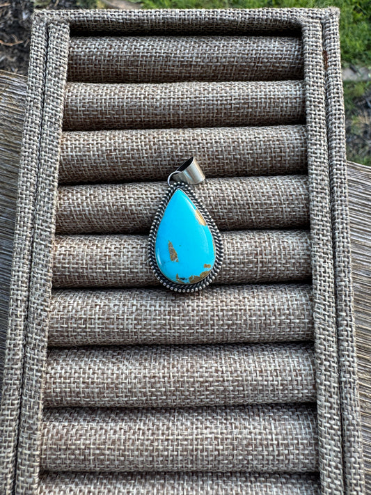 Turquoise Teardrop Pendant 3