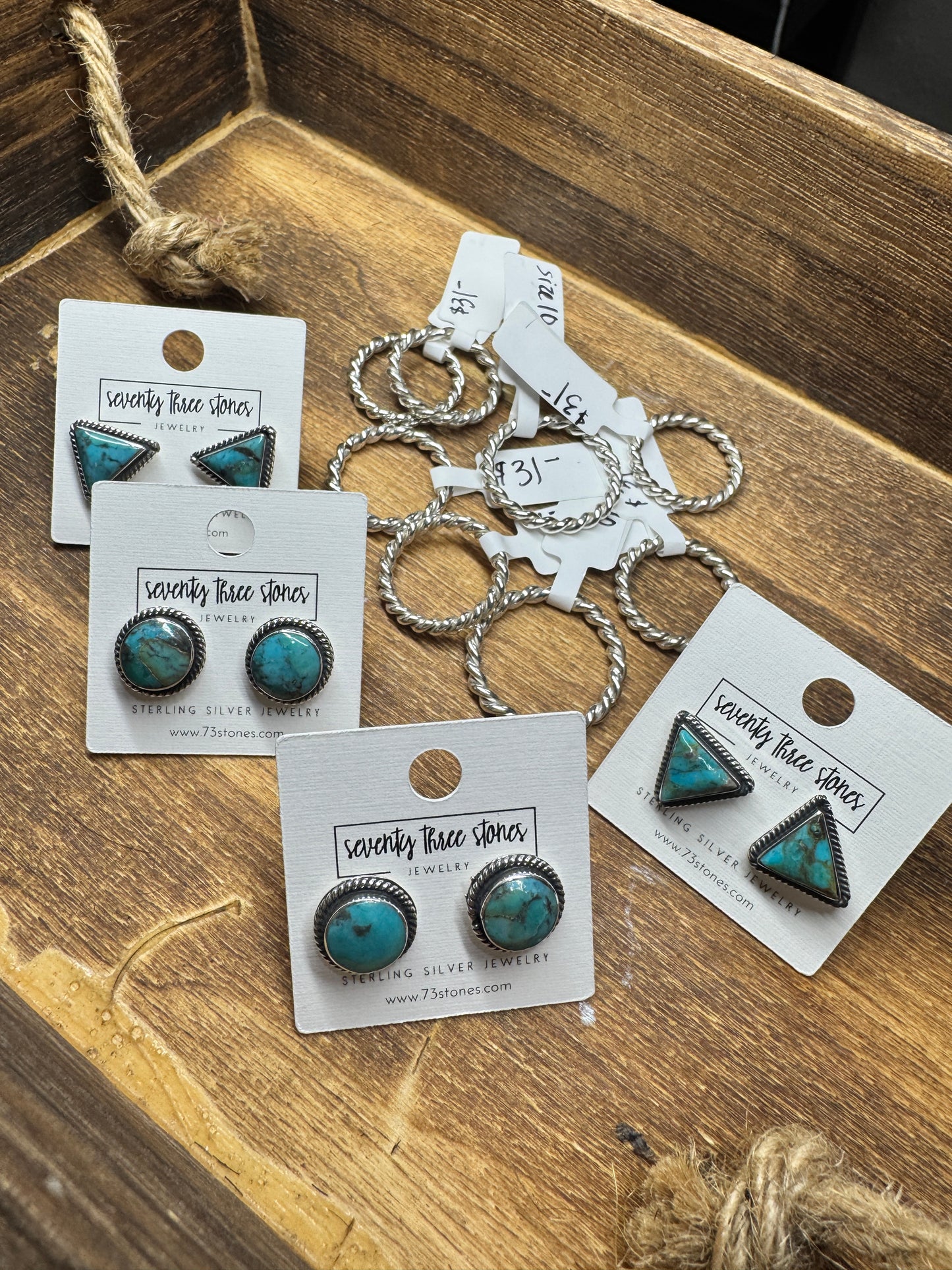 1/2” Turquoise Round Studs