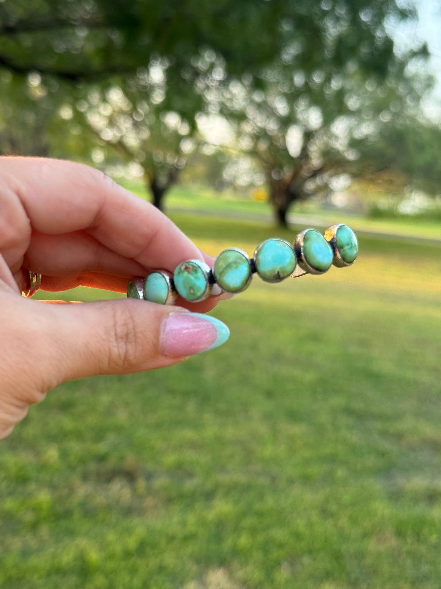 7 stone sonoran turquoise chunky cuff bluer opt 3