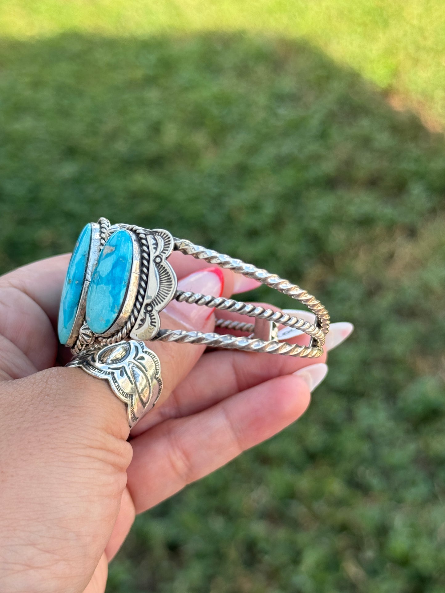 Eula Wylie 3 stone cuff