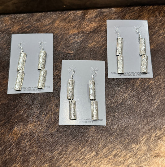 Nova Ashley Handmade half barrel earrings