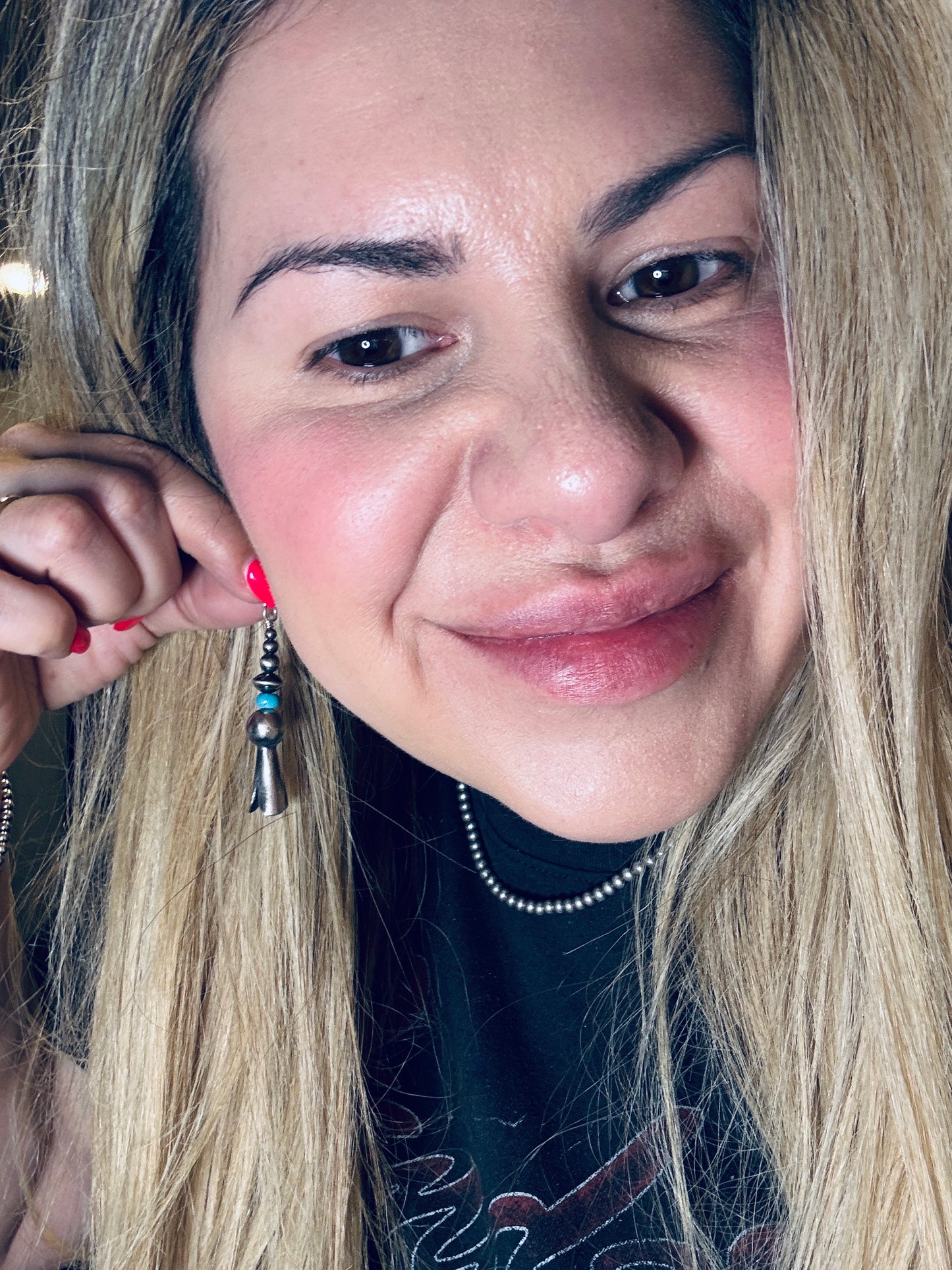 Squash Blossom strand Earrings
