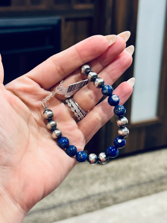 8mm + Lapis bracelet