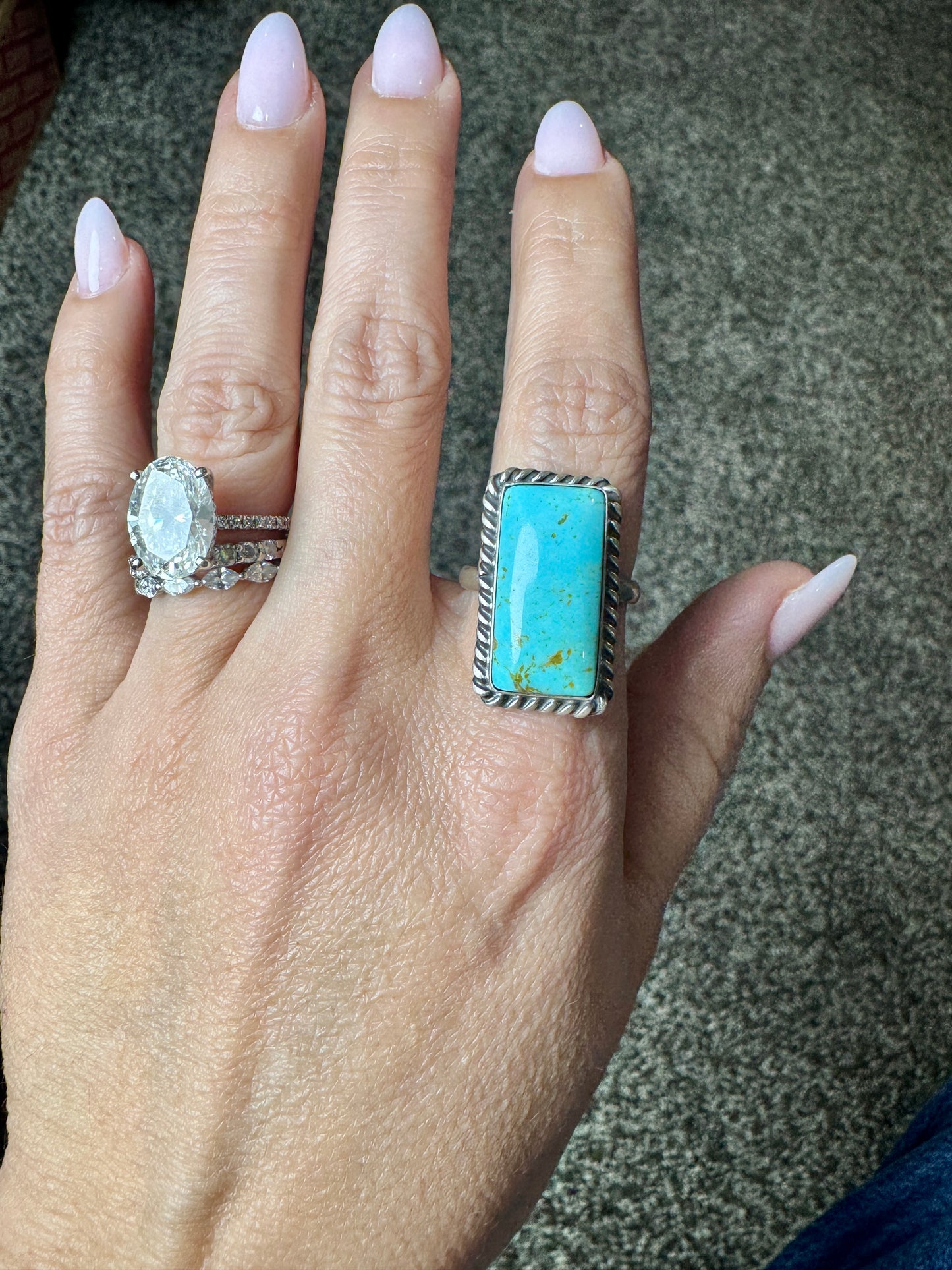 Kingman Rectangle Ring Adjustable