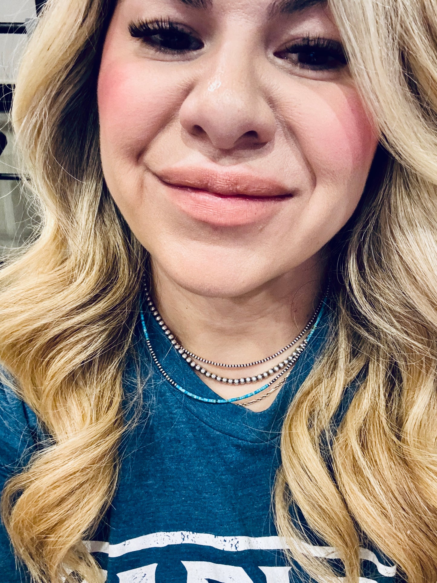2mm Sterling Pearls + Turquoise