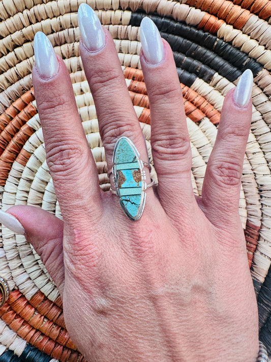 Brandon Etcity navajo handmade sterling Ring size 7