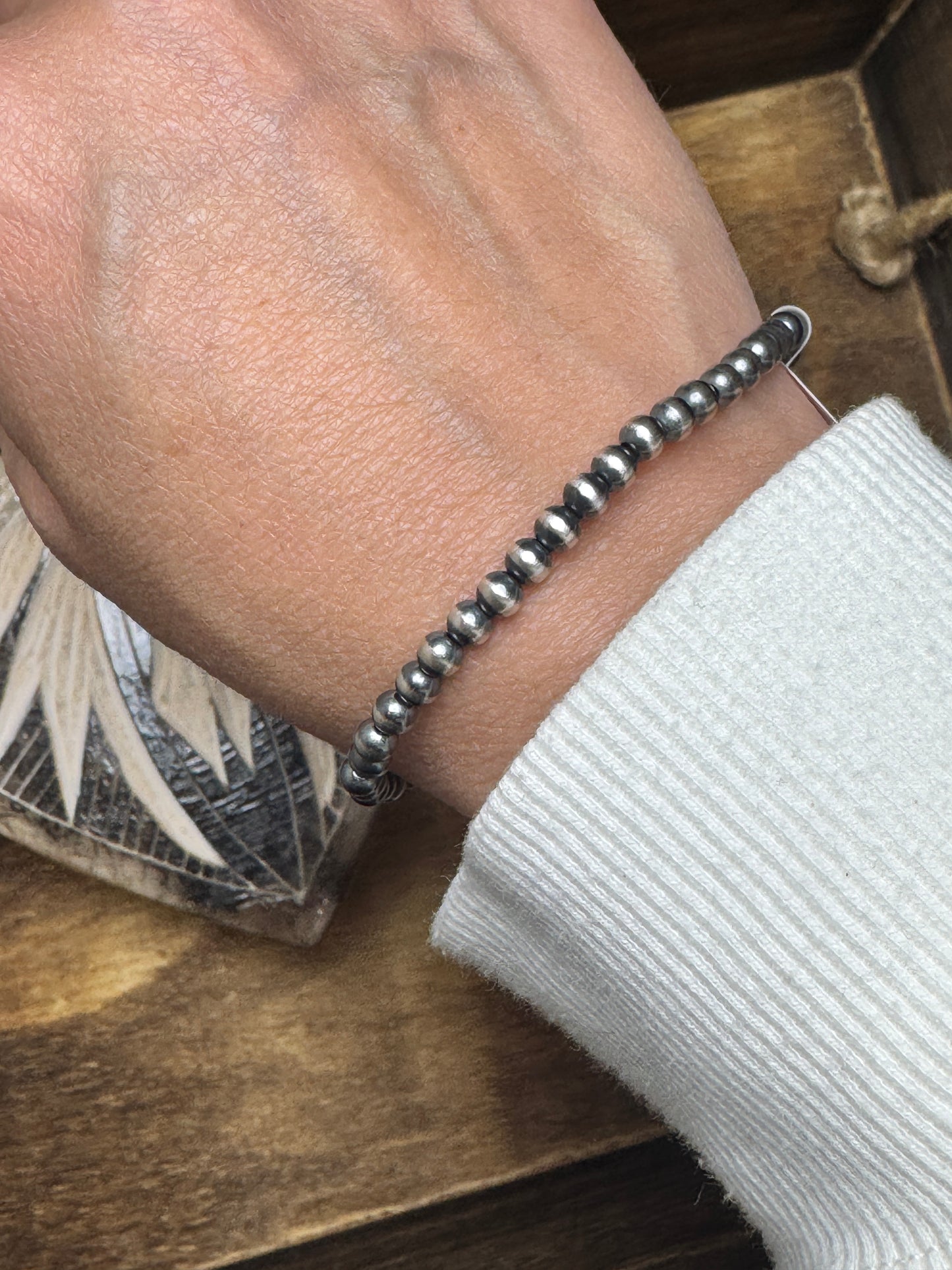 4mm Navajo Pearl Bracelet